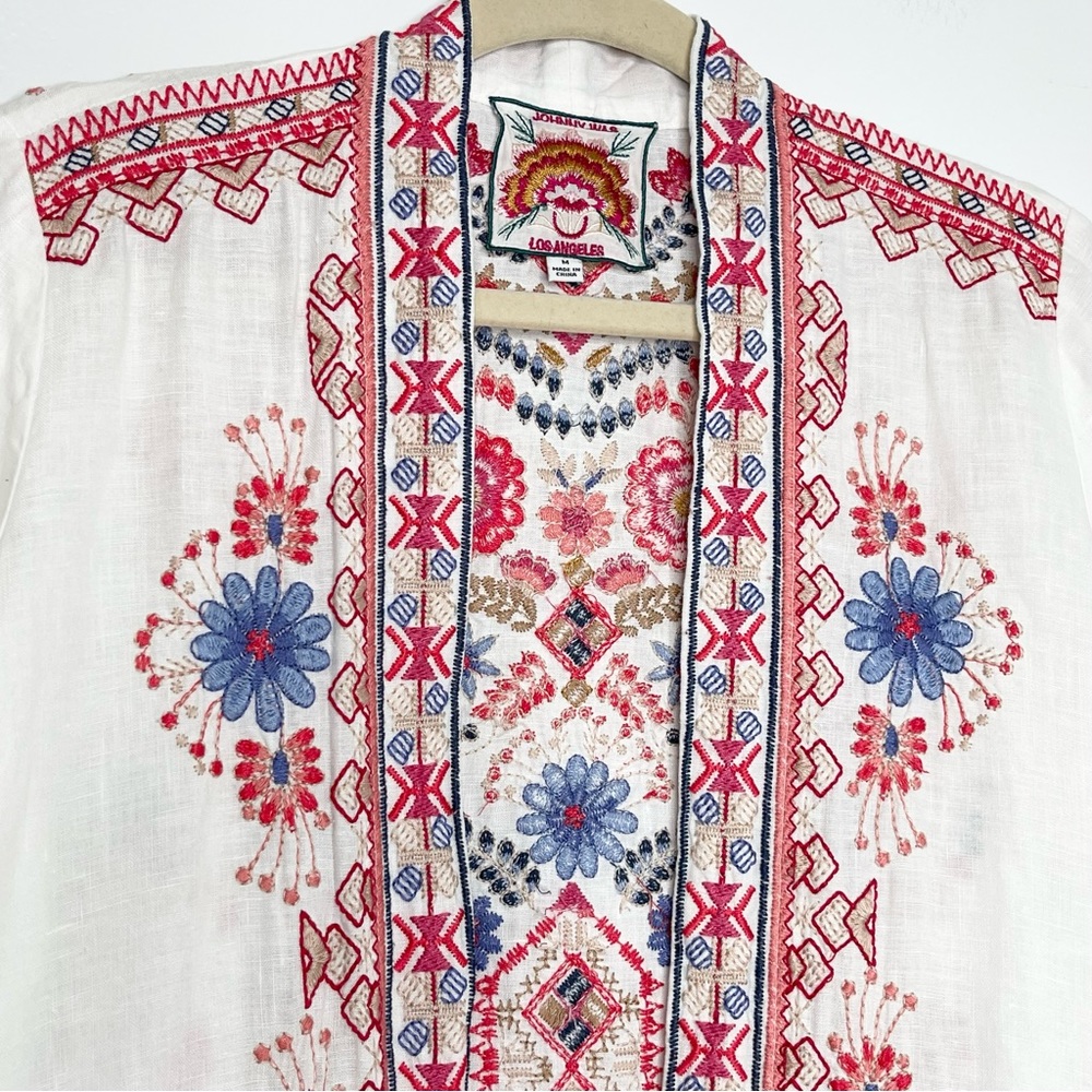 Johnny Was Frédérique Cardigan Fully Embroidered Size M RARE! - Picture 3 of 8